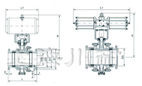 Q647H氣動硬密封固定球閥