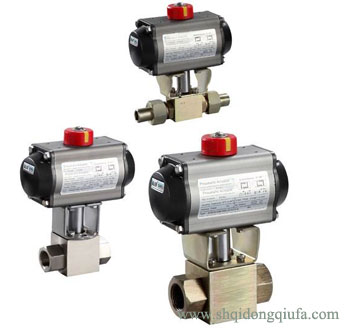 不銹鋼氣動高壓螺紋球閥